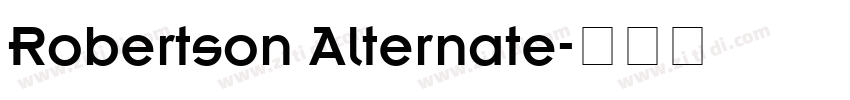Robertson Alternate字体转换